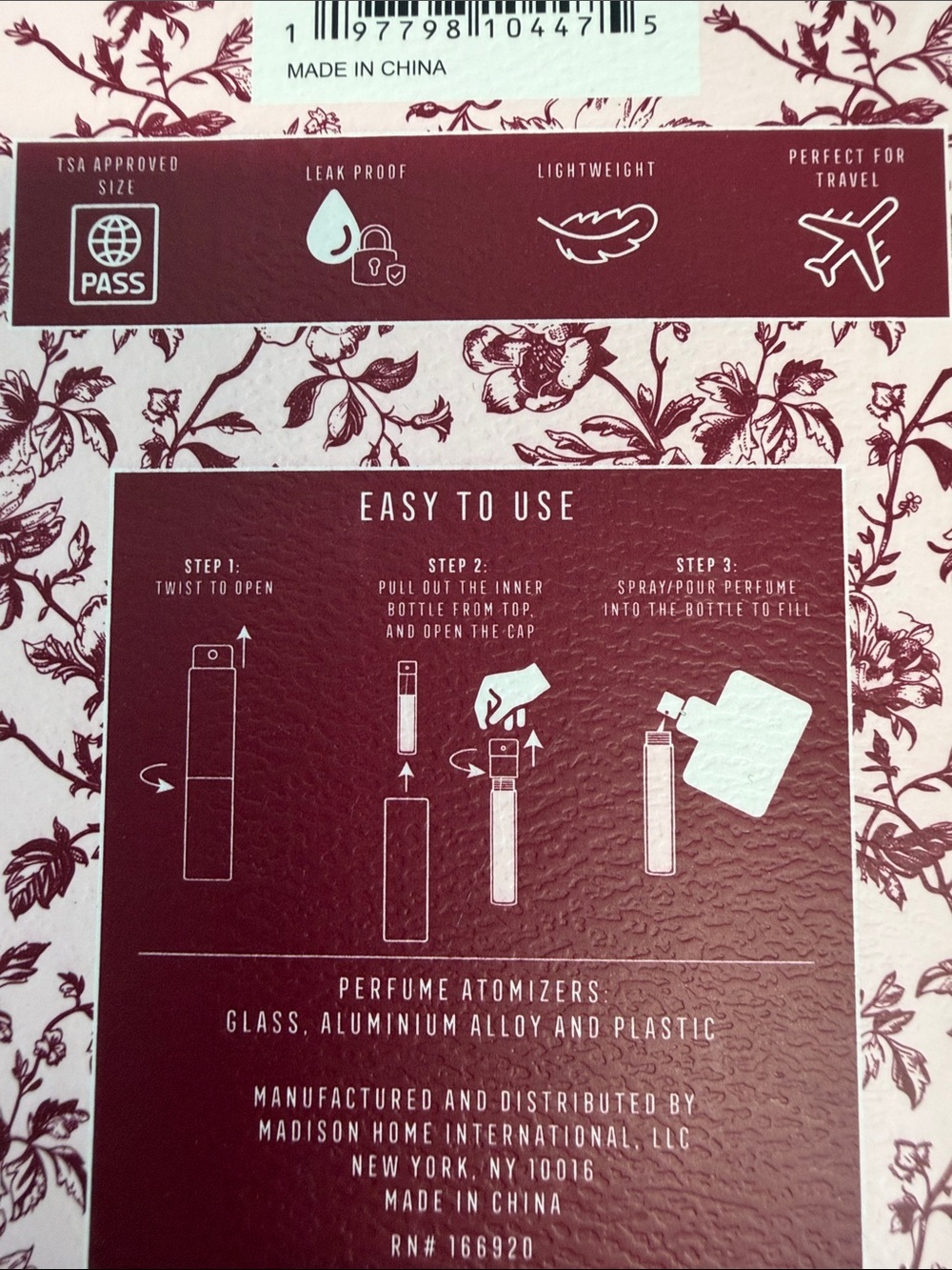 Wandering Moon | Wine Floral Packing Cube Travel Set (9) - Picture 14 of 14